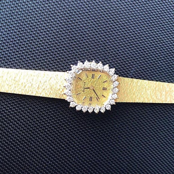 💘💝ROLEX💝💘 Authentic Vintage 80’s Cocktail Watch 14K Gold w/24 Diamond Bezel - Picture 10 of 11